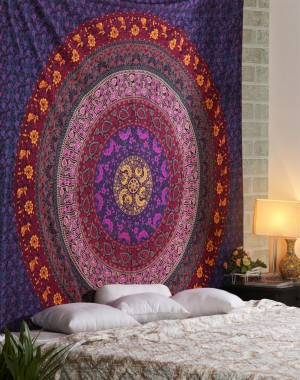 Shop Queen Size Tapestry, Mandala Wall Hanging Tapestries