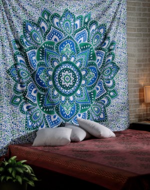 Shop Queen Size Tapestry, Mandala Wall Hanging Tapestries 